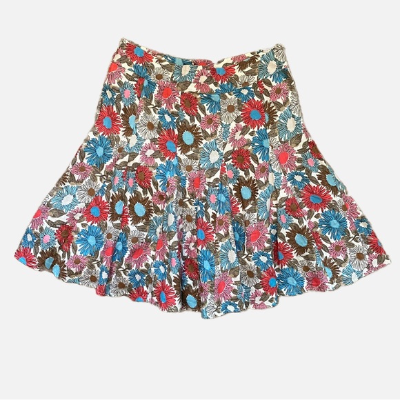 Boden Linen Floral Fit & Flare Skirt Size 12R - Picture 8 of 8